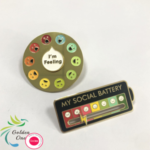 Advertising Campaign Cute Funny Yellow Smiley Face Badge Creative Personality Gift Promotion Creative Lapel Pins