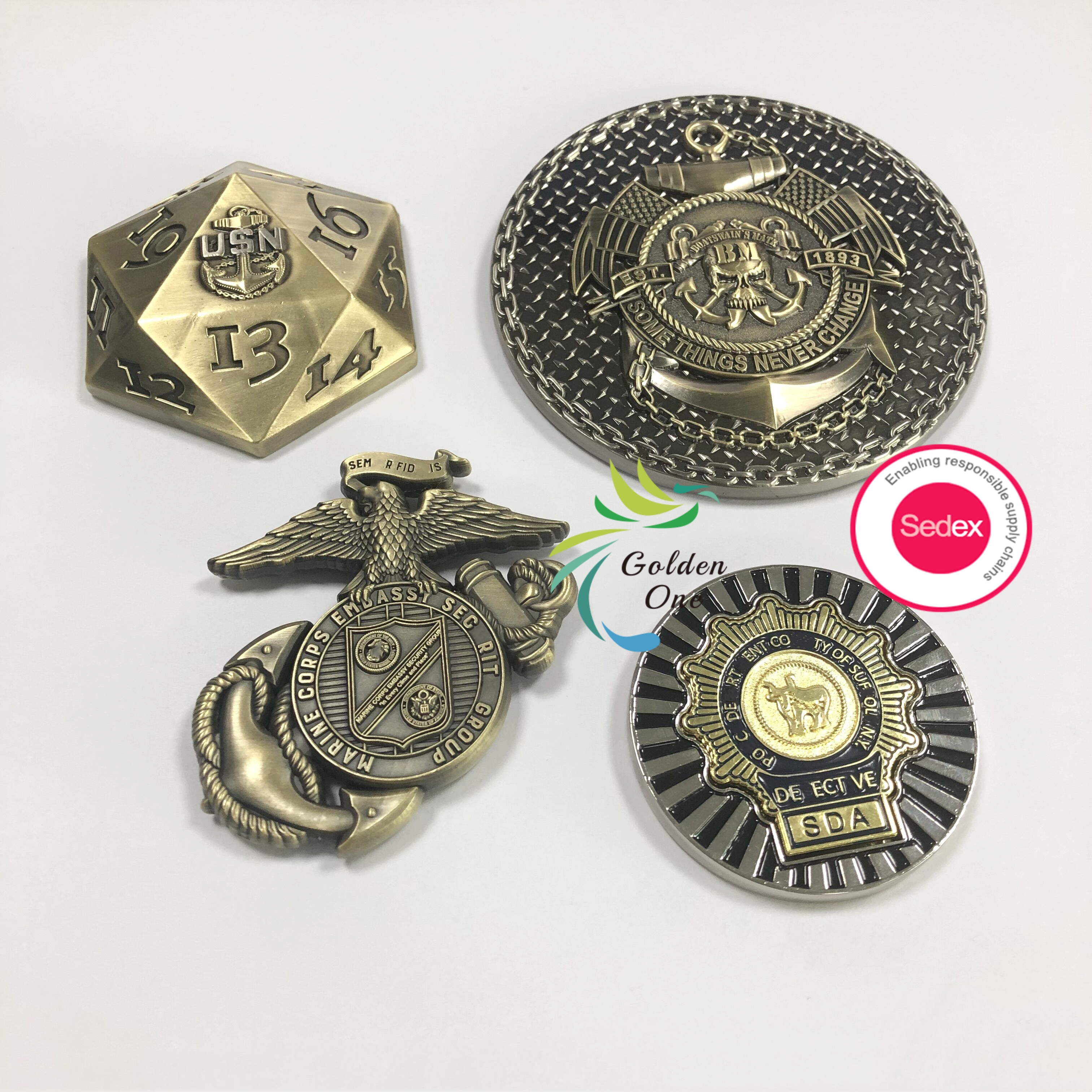 Different Type Sliver Gold Plated Custom Coin Collectible Original Special Meaning Soft Enamel Challenge Coin For Friends Gift