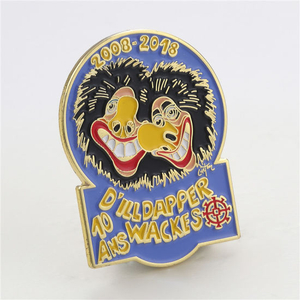 Custom Soft Enamel Carnival Clown Metal Lapel Pin Badge