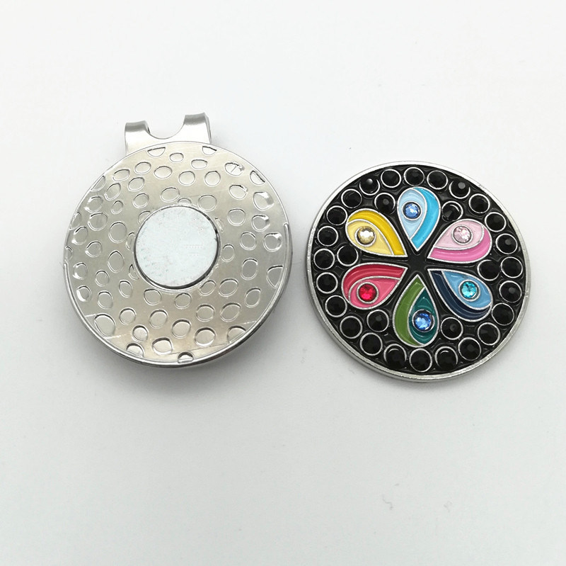 Fabrikversorgung High Grade Rhinestone Kundenspezifische Golf-Hut-Clip