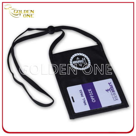 Hot Selling Superior Polyester Badge Holder with Lanyard