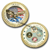 Customized Military Symbol Soft Enamel Cut Out Metal Challenge Coin