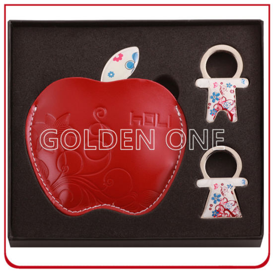 Fancy Style Key Chain and Make up Mirror Gift Set