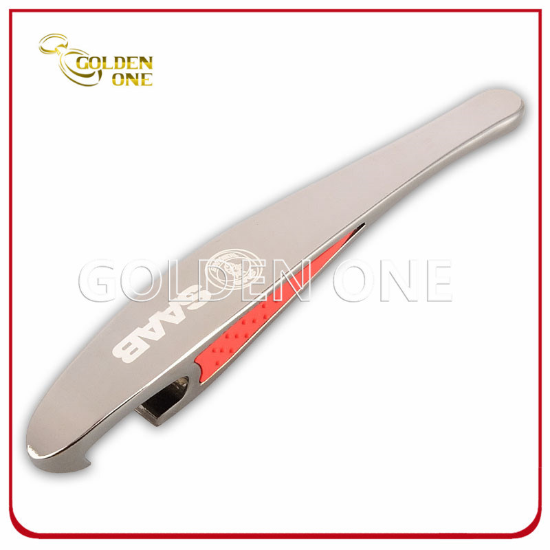 Regalo de promoci&oacute;n grabado personalizado cromado de cerveza de cerveza de metal.