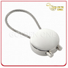 Pearl Plated Blank Round Shape Cable Metal Key Holder