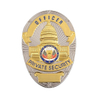 Custom Brass Stamped Gold Plated Metal Security cheap badges