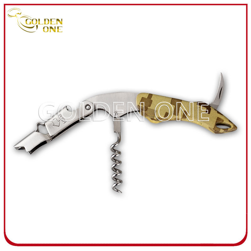 Abrector de vino de acero inoxidable de acero inoxidable de diferentes patrones de color m&uacute;ltiple