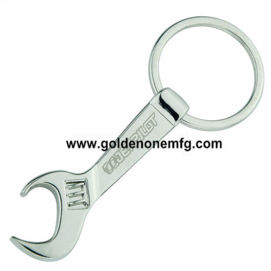 Cute Design Chrome Plated Custom LED Torch Metal Key Chain