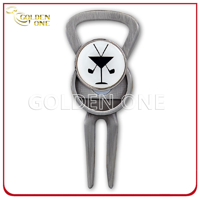 Fancy Printed Magnet Golf-Reparatur-Divot-Tool mit Ballmarker