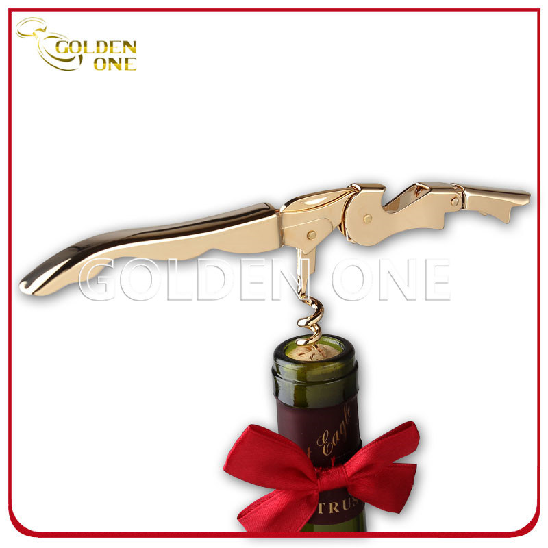 Sacacorchos de vino chapado en oro de acero inoxidable de acero inoxidable superiores