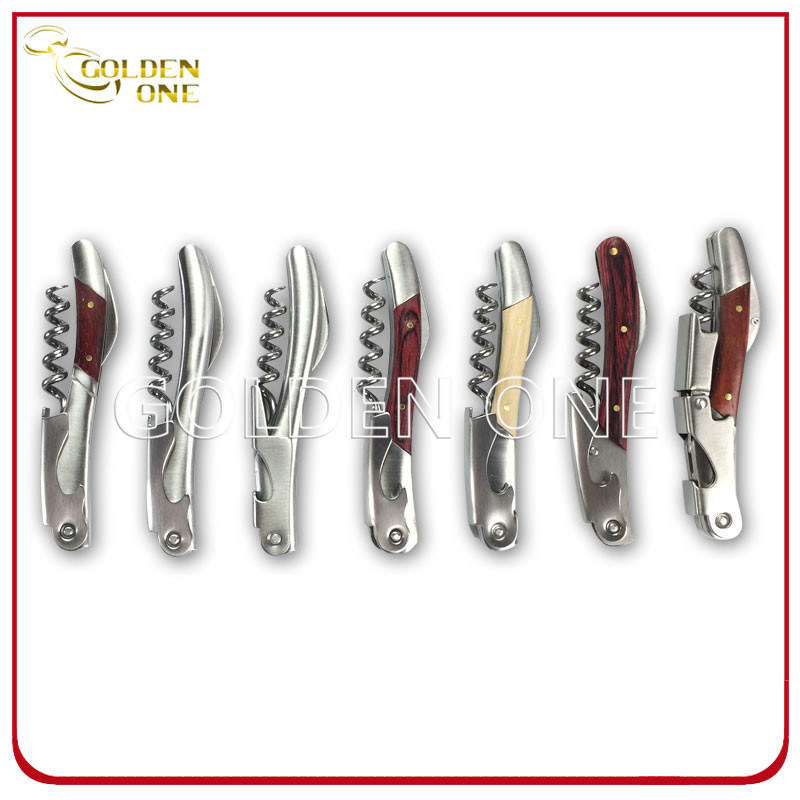 Abre de botella de vino de madera de suministro de f&aacute;brica con pulltap de metal