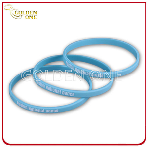 Factory Supply 1/4 Inch Blank Printed Color Silicone Bracelet