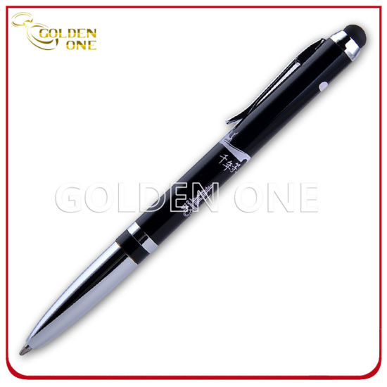 Advertising Promotional Click Ball Pen with Rubber Handle