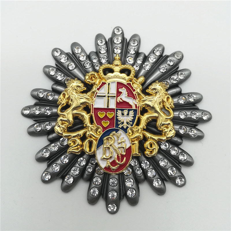 blaues Abzeichen nach dem Tod