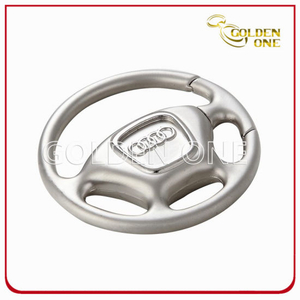Creative Style Custom Logo Steering Wheel Metal Keychain