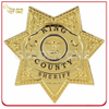 Custom 3D Engraved Gold Plated Police Chaplain Pin Badge