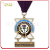 Custom Gold Plated Hard Enamel Medallion