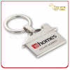 Superior House Shape Metal Key Tag with Enamel