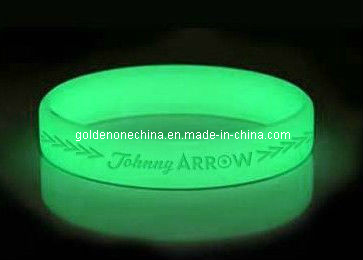 Promotion Gift Glow in The Dark Silicone Wristband (SW06)