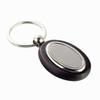 Custom Rectangular Silk Screen Printed Wooden Keychain