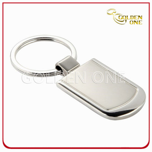 Fine Polished Two Tone Finish Metal Key Ring