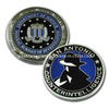 Customized Us Gold Plated Wave Edge Army Coin