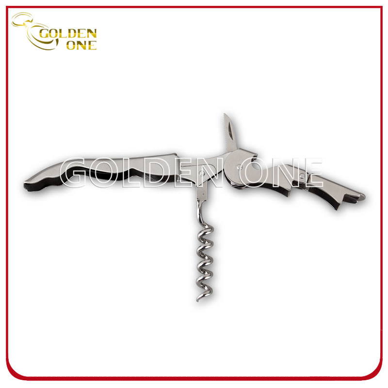 Sacacorchos de vino de acero inoxidable cepillado de alta calidad