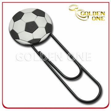 Custom Fancy 3D Football Shape Soft PVC Bookmark