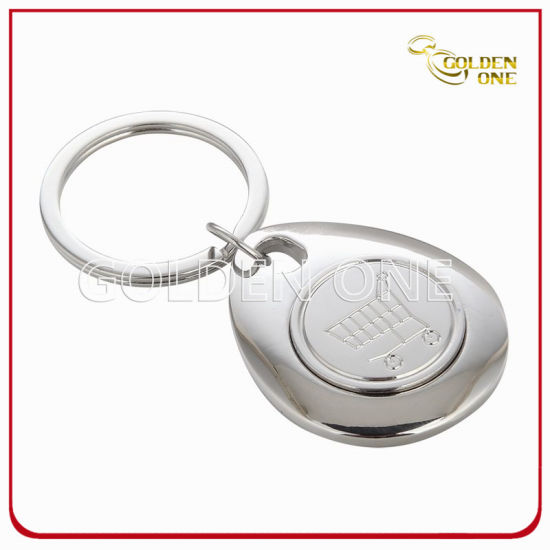 Personalized Gift Engrave Trolley Coin Key Ring