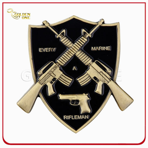 3D Shield Custom Army Coin for Souvenir