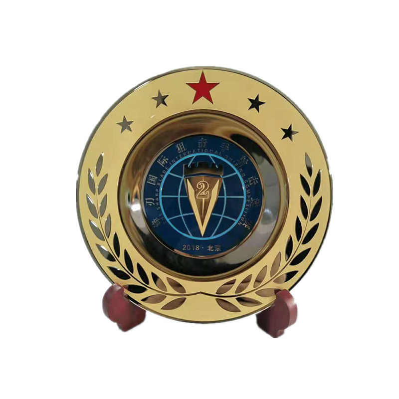 F&aacute;brica de vendas directas de dise&ntilde;o personalizado casero decorativo de metal plato de souvenir