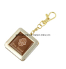 Promotion Gift with Metal & Leather Charm Key Chain