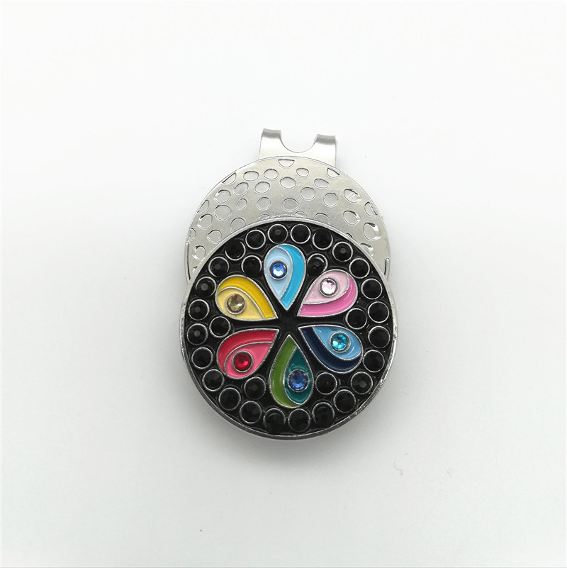 Fabrikversorgung High Grade Rhinestone Kundenspezifische Golf-Hut-Clip
