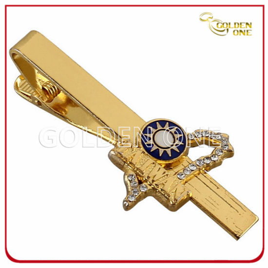 Personalized Gold Plated Soft Enamel Metal Tie Clip