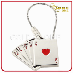 Personalised Style Soft Enamel Cable Metal Key Chain