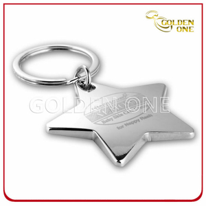 Creative Design Personalized Engraving Star Metal Keyholder