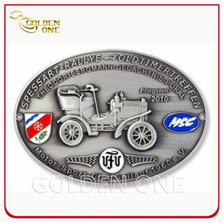 Customized Antique Silver Soft Enamel Metal Belt Buckle