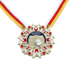 Factory Price Custom Casting Metal Nickel Carnival Celebration Medal With Chain