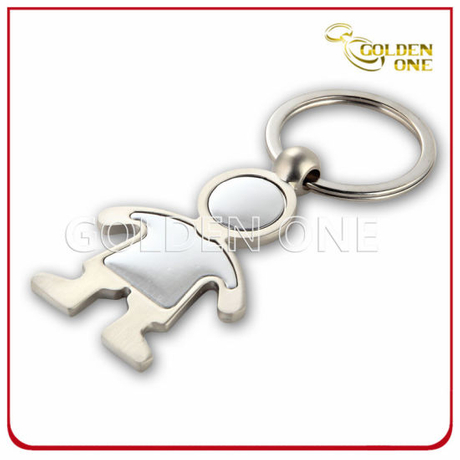 Promotional Creative Design Nickel Plating Metal Key Holder