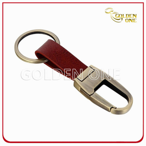 Promotion Multifunction Metal Keychain with PU Leather