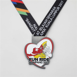 Custom 2D Engraved Soft Enamel Fun Ride Metal Medal