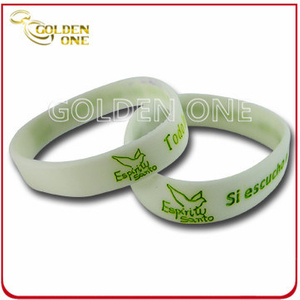 Promotion Gift Custom Glow in The Dark Silicone Bracelet