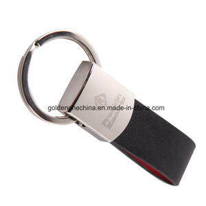 Promotion Leather Keyring with Custom Engraving (LK104)