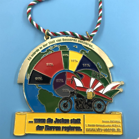 Factory Price Persian Medallion Soft Enamel Karneval Orden Zinc Alloy Carnival Corporation Golden Customized Metal Medallion