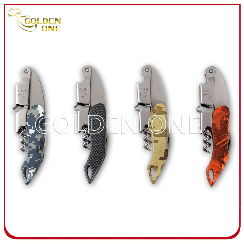 Abre de botella de vino de madera de suministro de f&aacute;brica con pulltap de metal