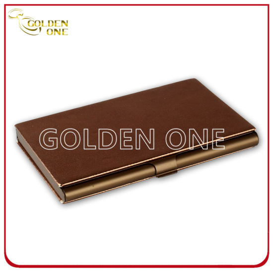 Shiny Design Business Metal & Leather Name Cardcase