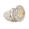 Customized Gold Plated Metal Souvenir Championship Ring with Bling