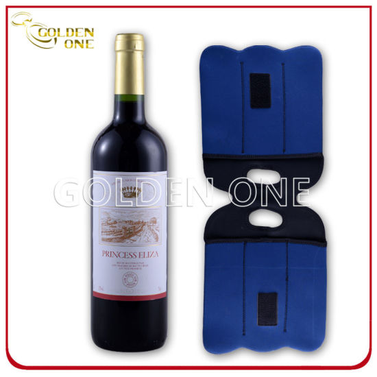 Insulated Custom Neoprene Two -Pack Wine Bottle Holder