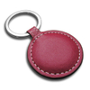 Oval Shape Nickel Plated Leather Part Cling Metal Key Holder