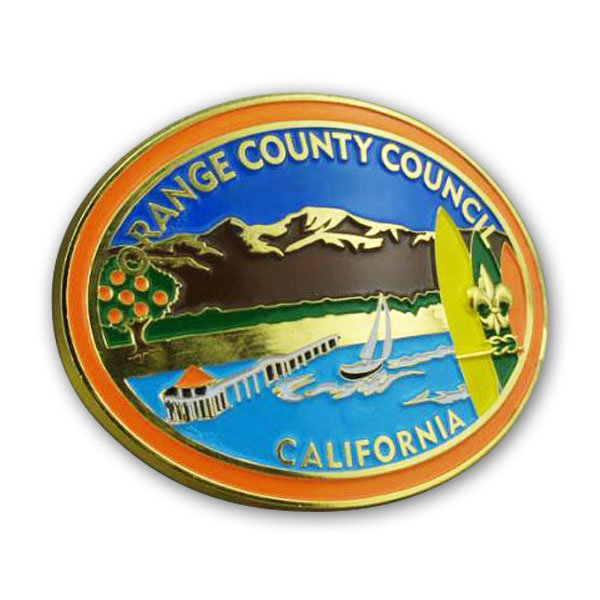 Accesorios de moda al por mayor Dise&ntilde;o personalizado Logotipo de souvenir Gift Esmalte 3D Militar Metal Hebilla